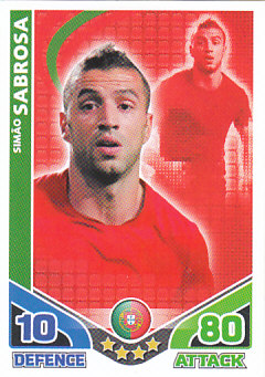Simao Sabrosa Portugal 2010 World Cup Match Attax #194